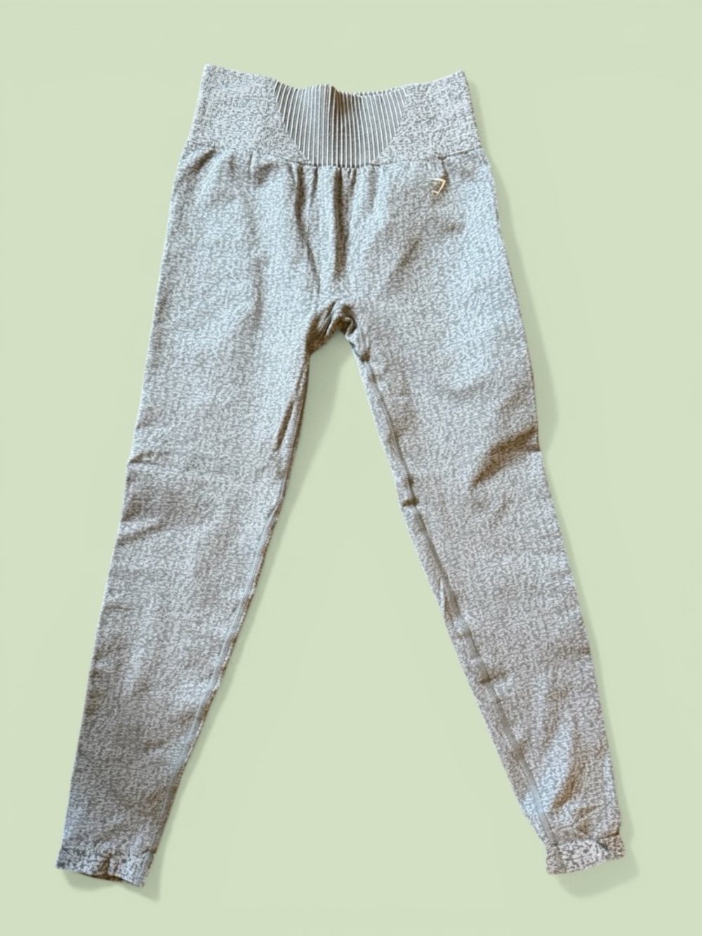 ⭐️Gymshark Heather Gray High-Rise Ribbed Waist Leggings